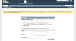 Desktop Screenshot of forums.aspenwsi.org